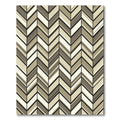 Neutral Tones Herringbone Stripes Rug