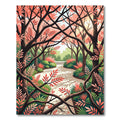 Coral Canopy Forest Path Rug