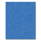 Blue Whimsical Word Cloud Rug