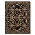 Ornate Golden Floral Arabesque Rug