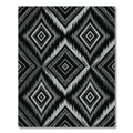 Monochrome Diamond Tribal Geometry Rug