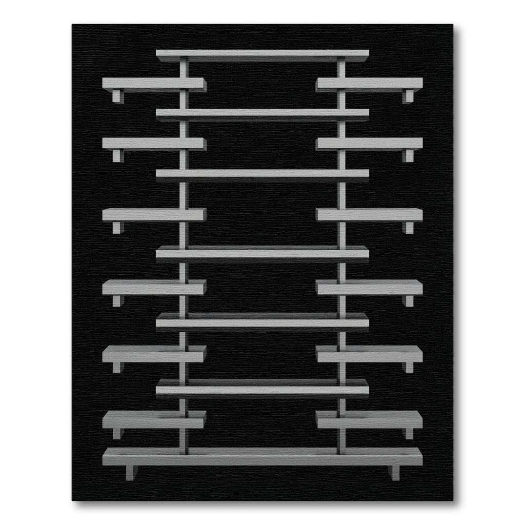 Asymmetrical Modern Geometric Shelving Unit Rug