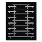 Asymmetrical Modern Geometric Shelving Unit Rug