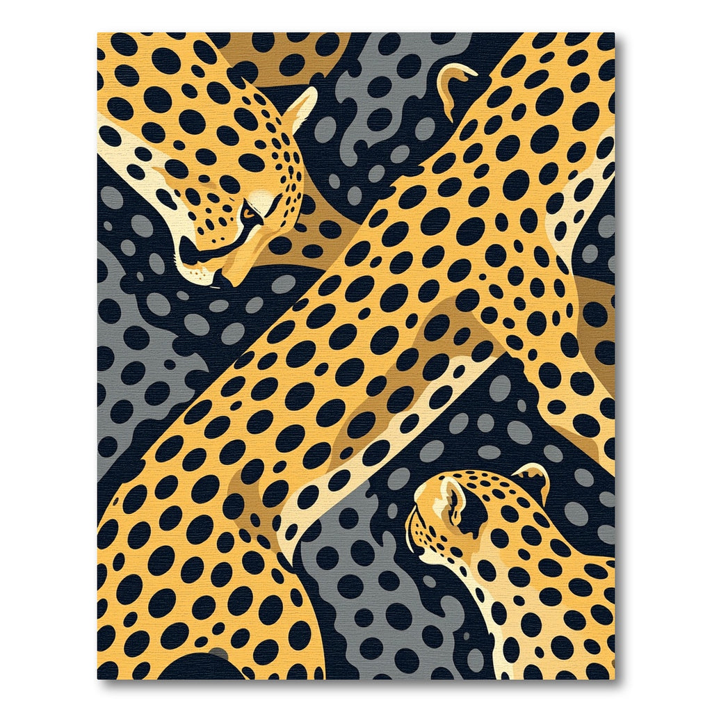 Bold Cheetah Spot Abstract Blend Rug
