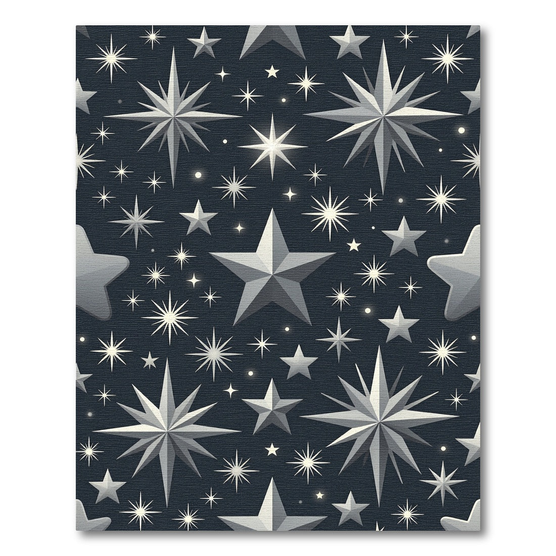 Cosmic Starry Night Silver Rug