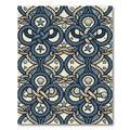 Nautical Rope Knot Star Shell Arrangement Rug