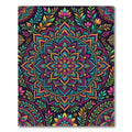 Vibrant Colorful Floral Mandala Medallion Rug