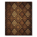 Gilded Cross Diamond Lattice Gold Rug