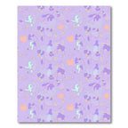 Pastel Lavender Abstract Botanical Branches Rug