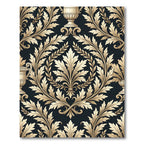 Classic Gold Acanthus Leaf Scroll Rug