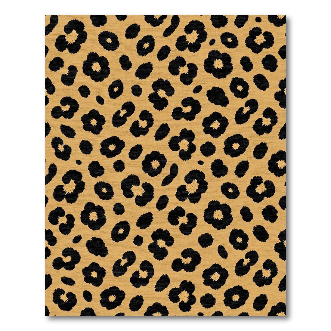Golden Black Spotted Leopard Rug