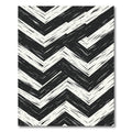 Monochrome Textured Chevron Rug