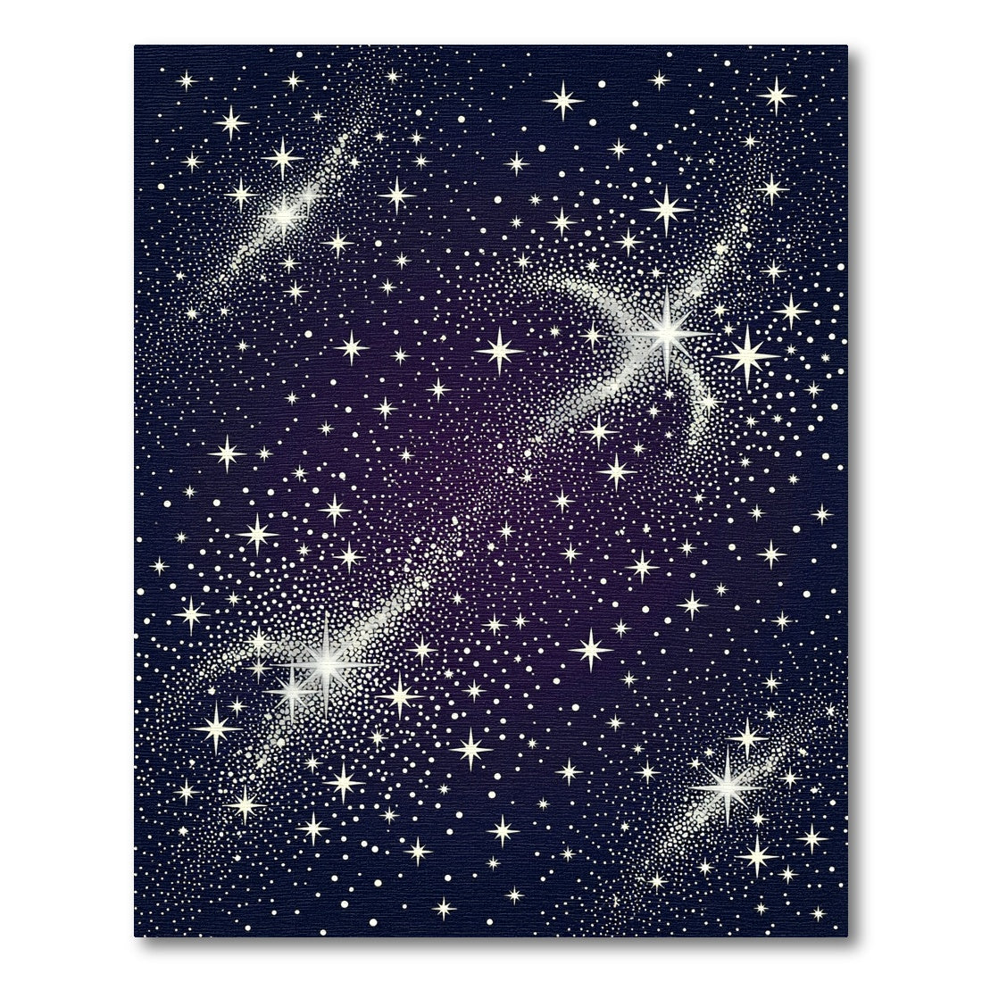Midnight Cosmic Interstellar Starry Night Rug