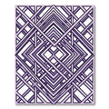 Geometric Lavender Interlocking Diamond Weave Rug
