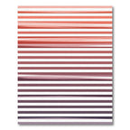 Crimson Graduated Stripe Rug