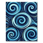 Azure Whirlpool Abstract Flow Rug