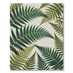 Verdant Forest Fern Fronds Rug