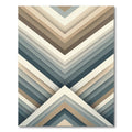 Modern Geometric Chevron Earthy Tones Rug