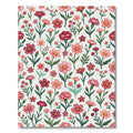 Pink Coral Carnation Floral Spray Rug