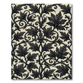 Dark Accanthus Leaf Scroll Art Nouveau Rug