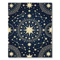 Celestial Navy Golden Constellation Map Rug