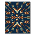 Navajo Inspired Arrow Medallion Rug