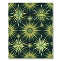 Green Yellow Starburst Floral Rug