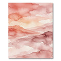 Rustic Coral Abstract Cloudscape Rug