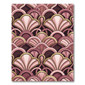 Art Deco Blush Shell Geometric Rug