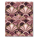 Art Deco Blush Shell Geometric Rug