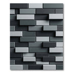 Monochromatic Stacked Rectangular Blocks Rug