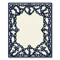 Nautical Anchor Chain Border Rug