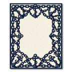 Nautical Anchor Chain Border Rug