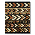 Earthy Geometric Chevron Boho Stripe Rug