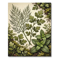 Green Herb Garden Botanical Sprig Rug