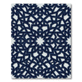 Navy Geometric Interlocking Star Tile Rug