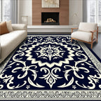 Intricate Floral Mandala Pattern Rug