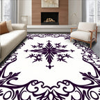 Classic Floral Medallion Border Design Rug