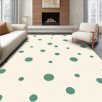 Spotted Teal Contemporary Pattern Rug