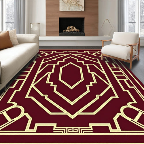 Art Deco Geometric Pattern Design Rug