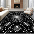 Celestial Sun Starburst Floral Rug
