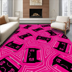 Pop Art Geometric Cat Patterndesign Rug