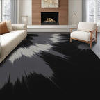 Abstract Splatter Gray Dye Pattern Rug