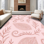 Paisley Floral Swirl Pattern Design Rug