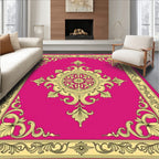 Ornate Floral And Lattice Pattern Rug