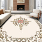 Elegant Floral Scrollwork Pattern Rug