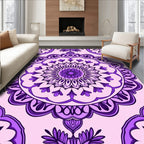 Purple Mandala Pattern Rug