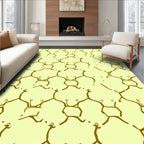 Organic Honeycomb Pattern Design Rug