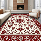 Ornate Floral Vine Pattern Rug