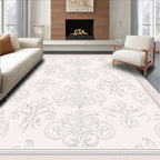Ornate Floral Damask Pattern Rug
